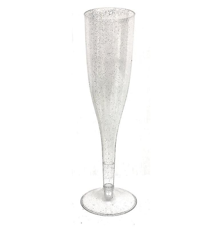 Plastic Champagne Flutes， Stackable Flutes For Party， Wedding， Birthday， Anniversary， 3pcs