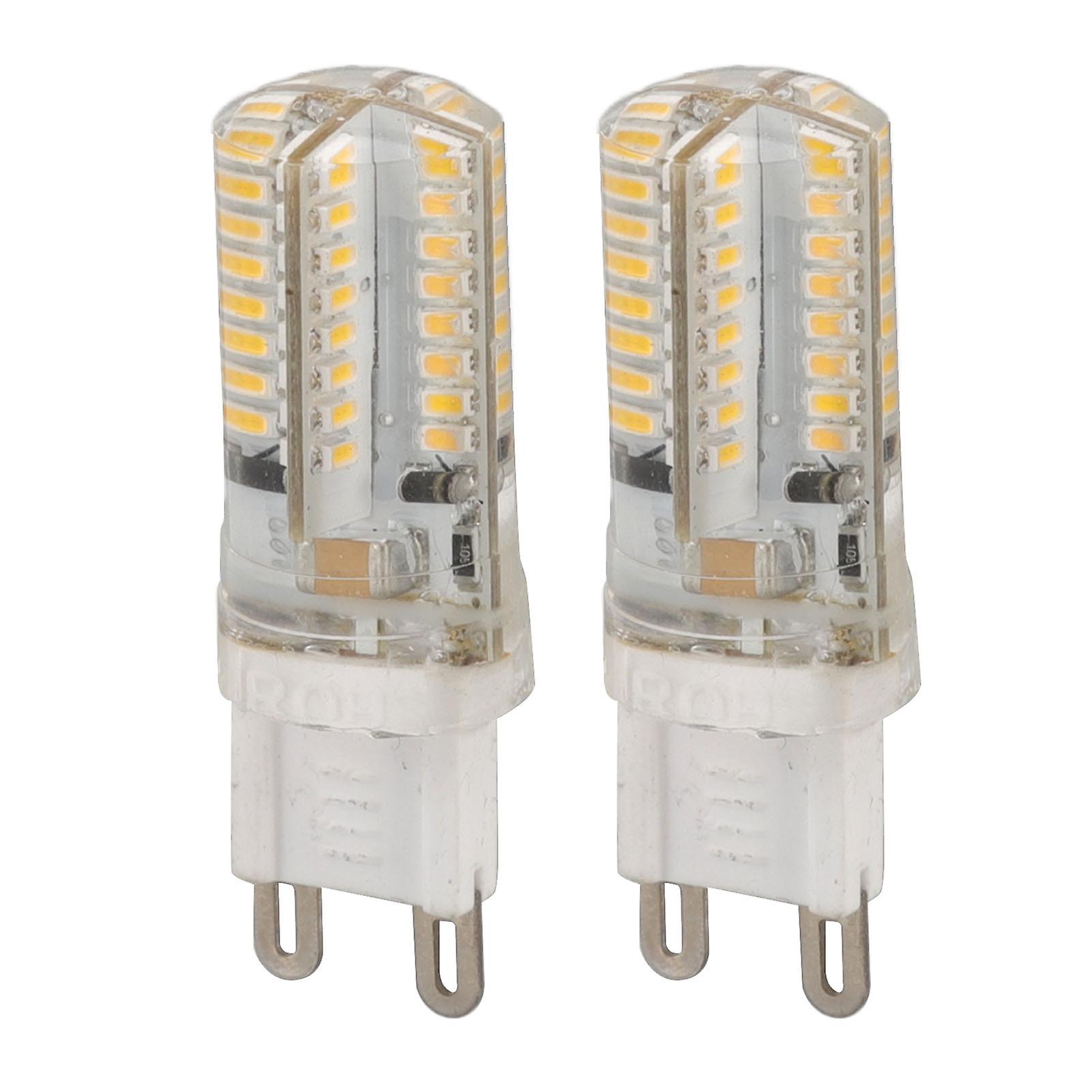 2pcs G9 LED Bulbs Professional 64LEDs High Brightness Ceramics Light Bulbs for Chandelier Lighting 3W AC110V