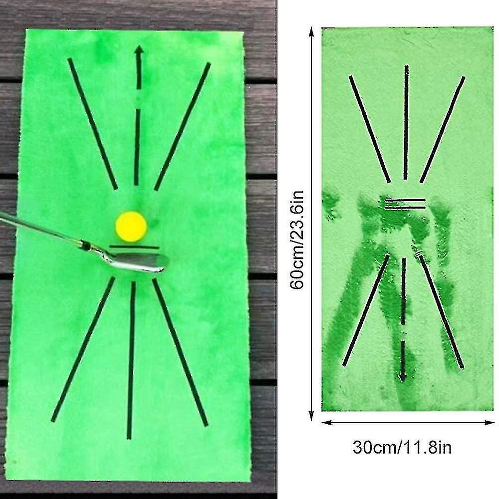 Golf Training Mat For Swing Golf Training Mat Batting Mini Golf Golf Training Aid Set(1pcs， Green)