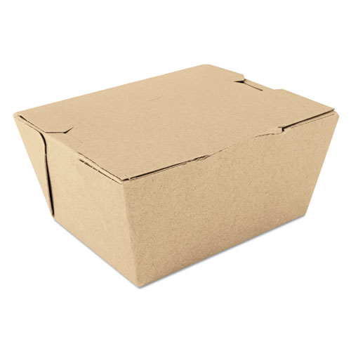 Southern Champion SCT ChampPak Carryout Boxes | #1， Kraft， 4.38 x 3.5 x 2.5， 450