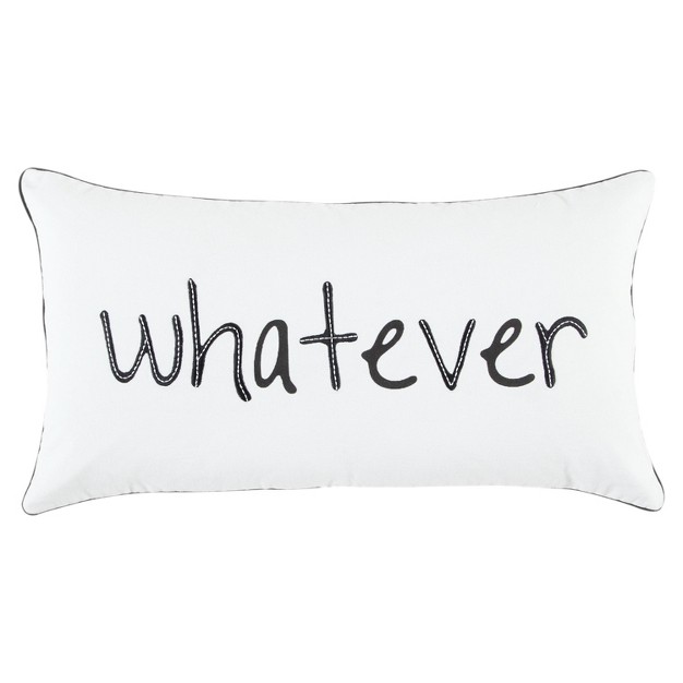 Oversize Whatever Lumbar Throw Pillow Rizzy Home Cover