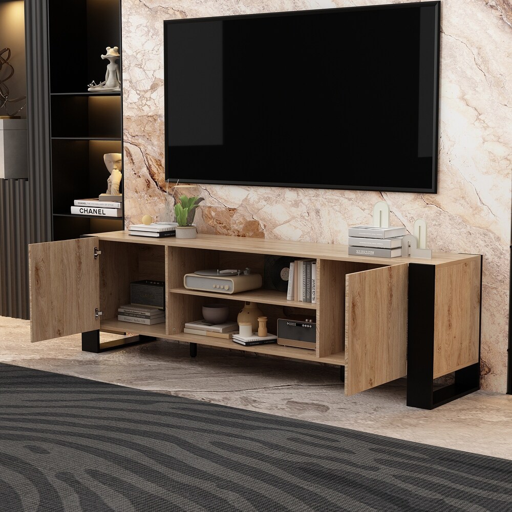 Entertainment Center with Fireplace Option:2 Flame Modes1500W 68.9\