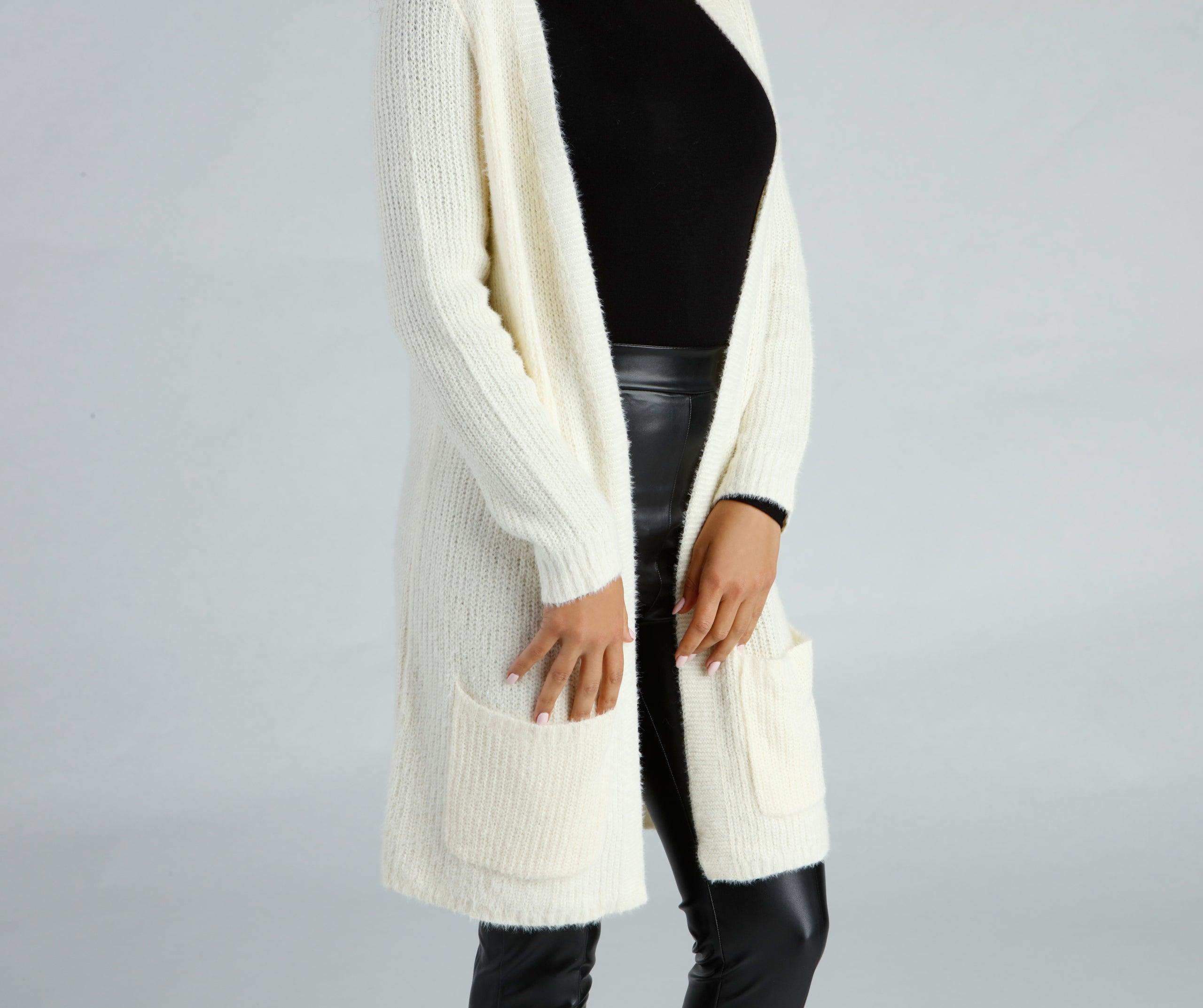 So Cozy Fuzzy Knit Cardigan