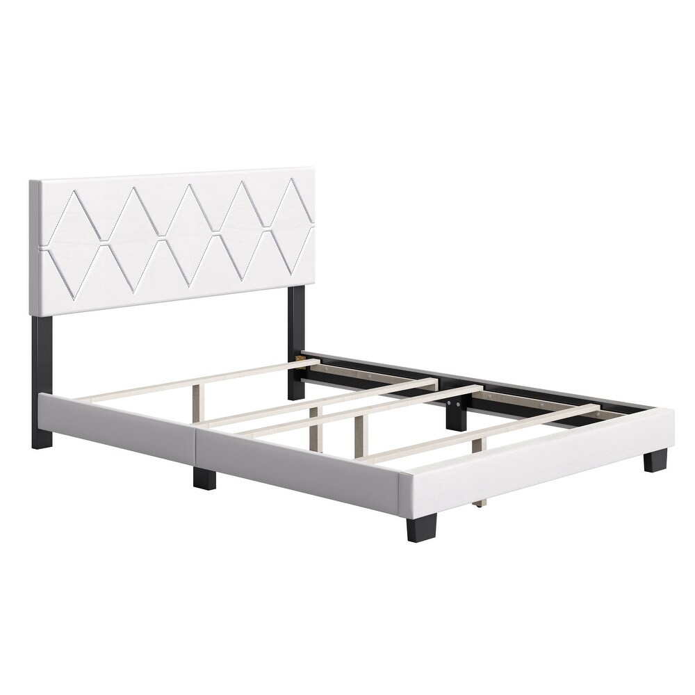 Boyd Sleep Charlat Faux Leather Upholstered Bed Frame