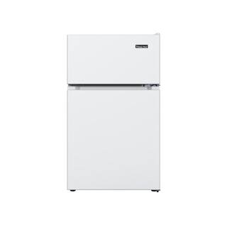 Magic Chef 3.1 cu. ft. 2-Door Mini Refrigerator in White with Freezer HMDR31GWE