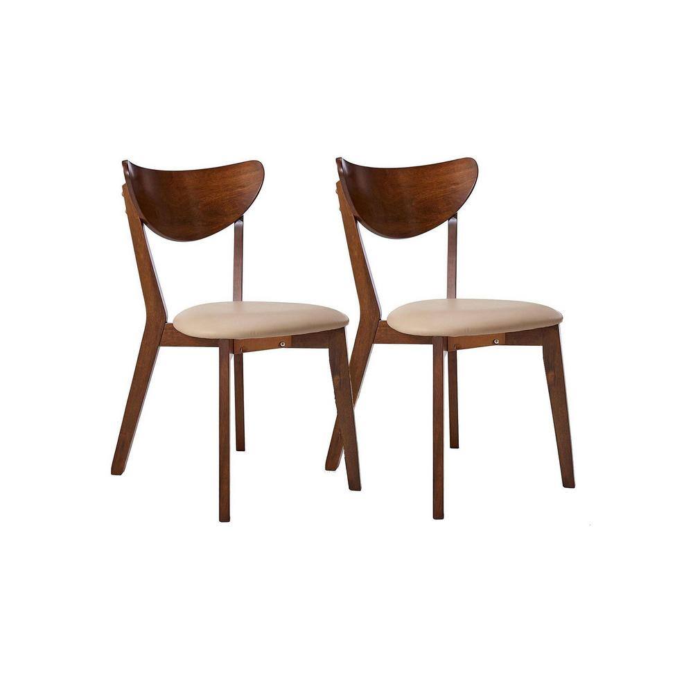 Coaster Kersey Collection ChestnutCappuccino Wooden Dining Chair (Set of 2) 103062