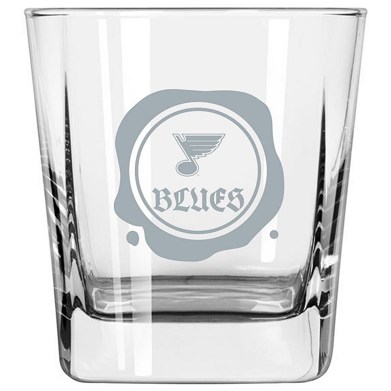 St. Louis Blues 14oz. Frost Stamp Old Fashioned Glass