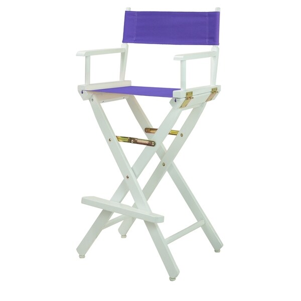 White Frame 30-inch Director's Chair