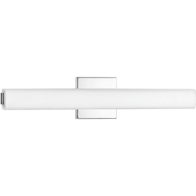 Progress Lighting Beam Collection 1 light Linear Led Bath Brushed Nickel Opal Glass Shade