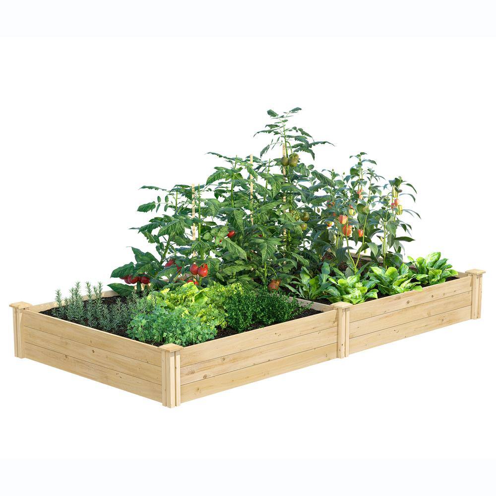 Greenes Fence 4 ft. x 8 ft. x 10.5 in. Original Cedar Raised Garden Bed RC6T21B