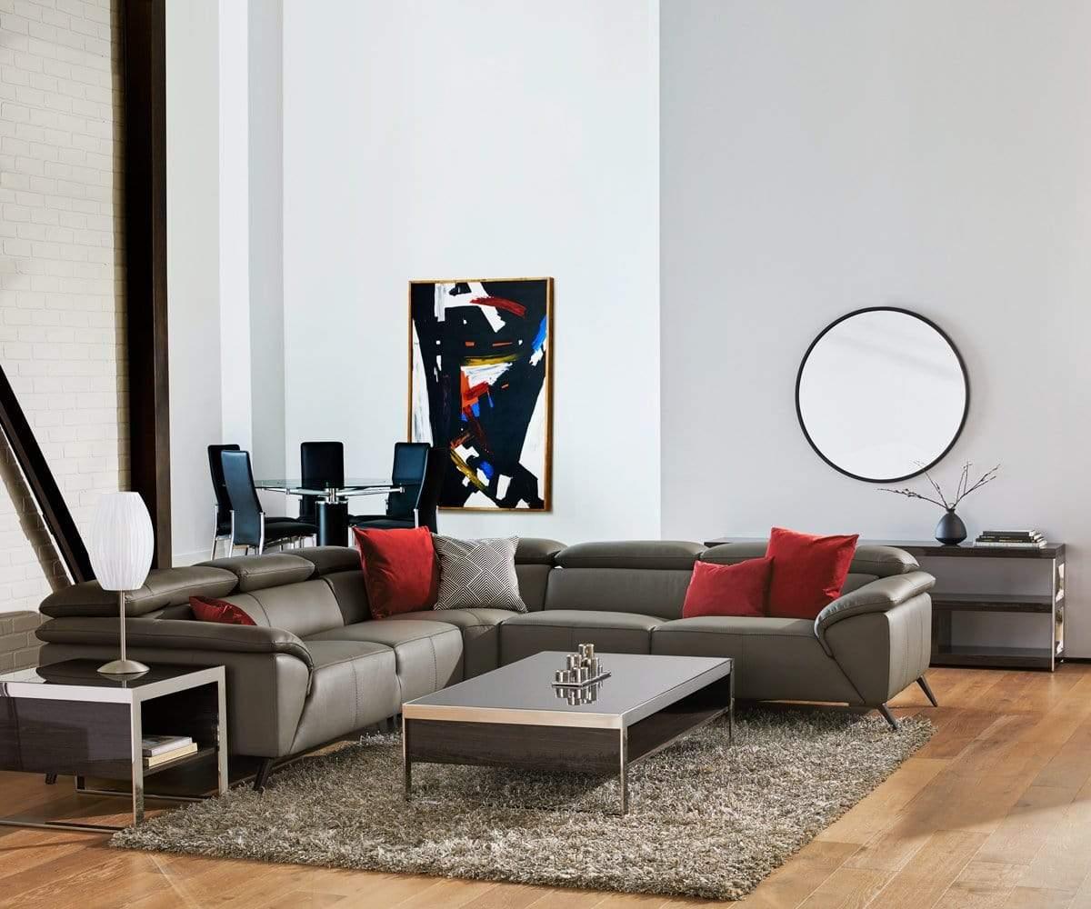 Abella Leather Sectional