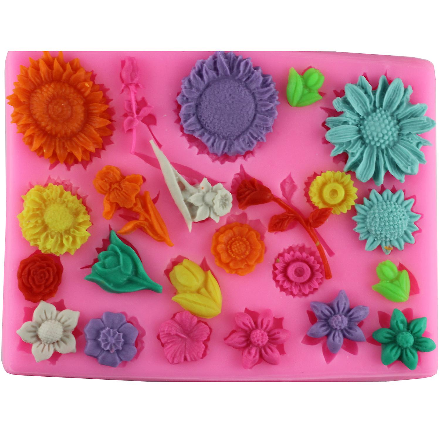 Sunflower Shape Cake Decorating Mould - 1pc