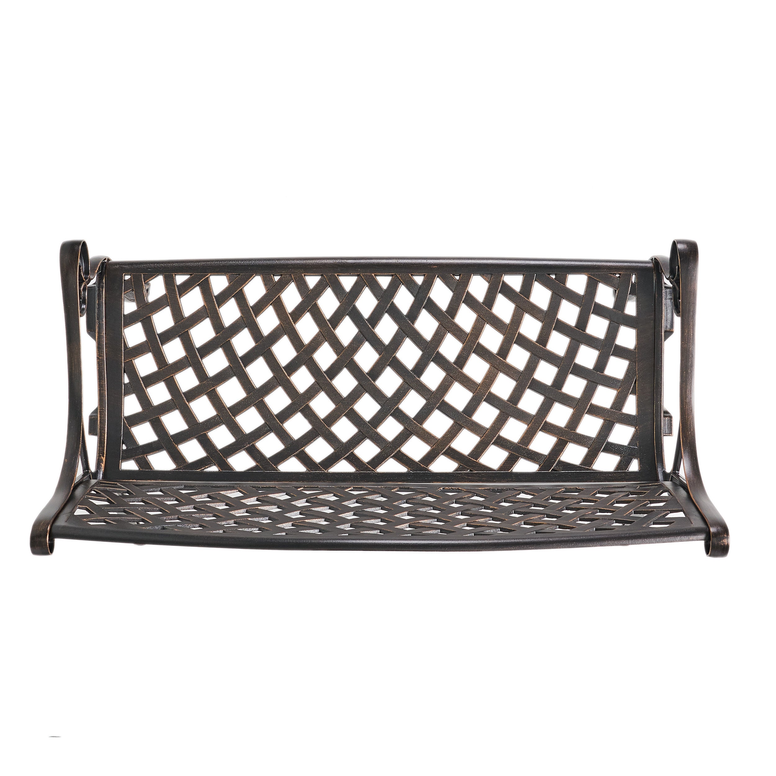 La Paz Antique Copper Cast Aluminum Bench