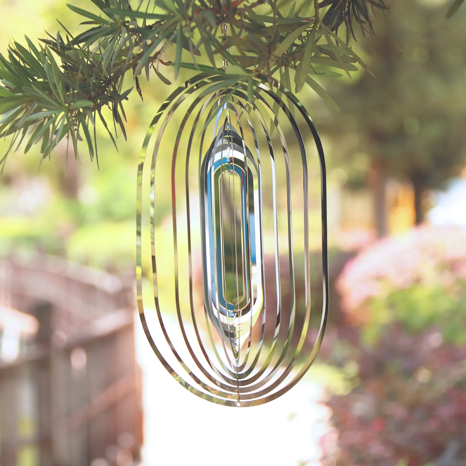 Wholesale Reusable Metal Wind Spinners Wind chimes Owl Birds Sun Goddess Wind Spinner Crystal Ball For Outdoor Garden Decoration