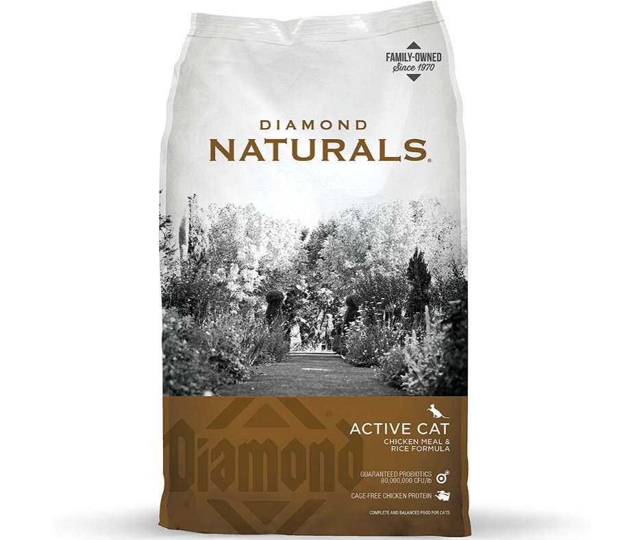 Diamond Naturals - Active Cats， All Life Stages Chicken Meal and Rice