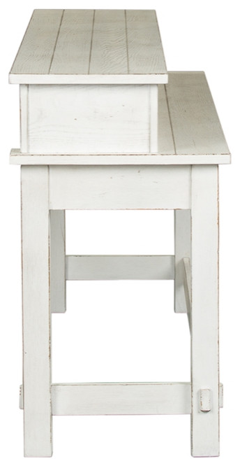 Modern Farmhouse White Console Bar Table   Farmhouse   Console Tables   by Homesquare  Houzz