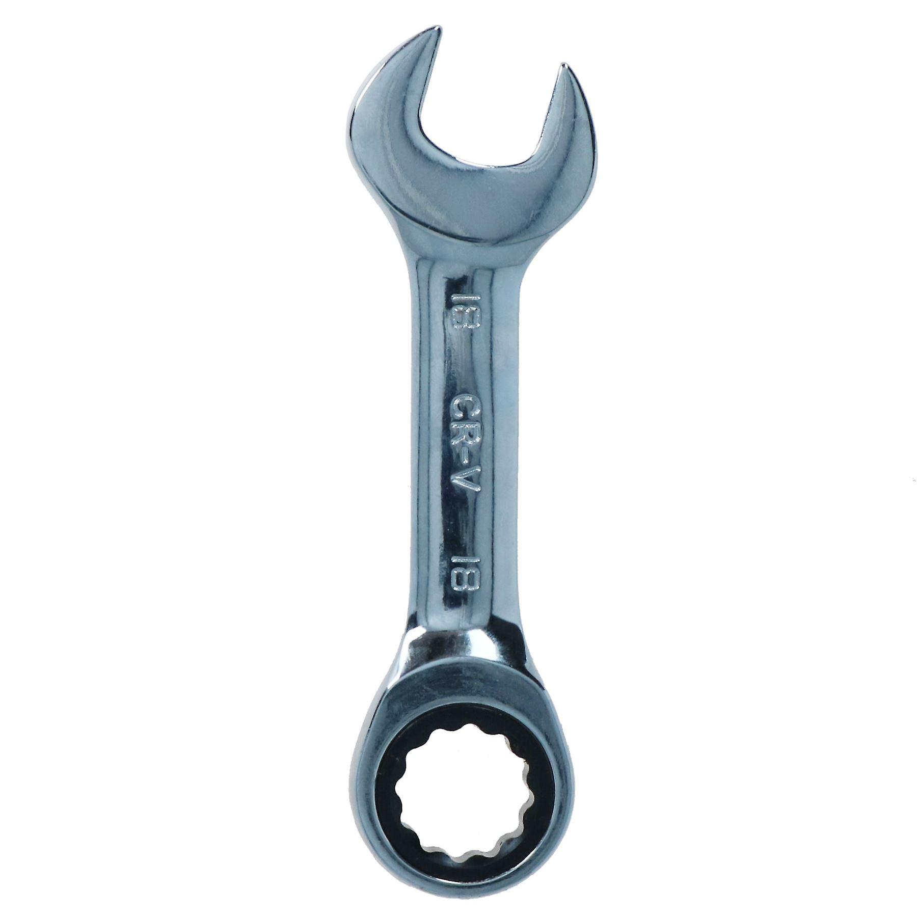 18mm Stubby Ratchet Combination Spanner Metric Wrench 72 Teeth SPN11