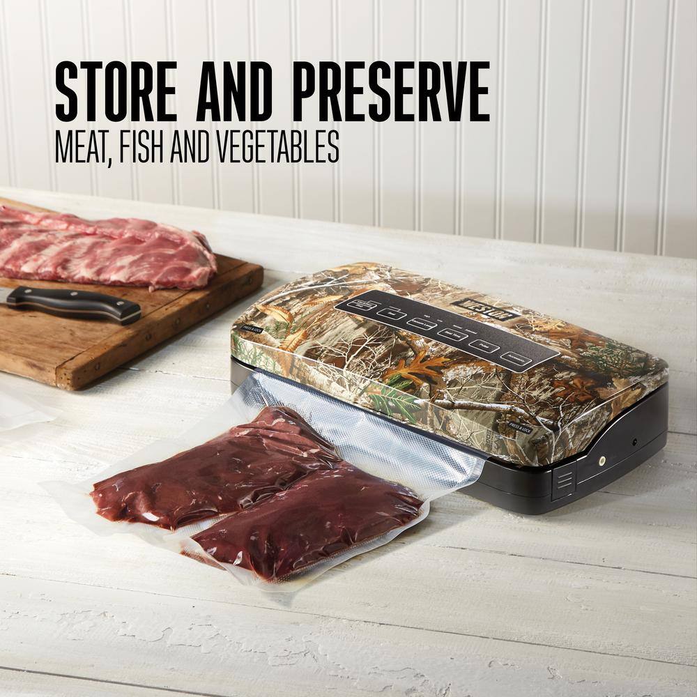 Weston Realtree Edge Camouflage Food Vacuum Sealer with Roll Storage and Bag Cutter 65-3001-RE