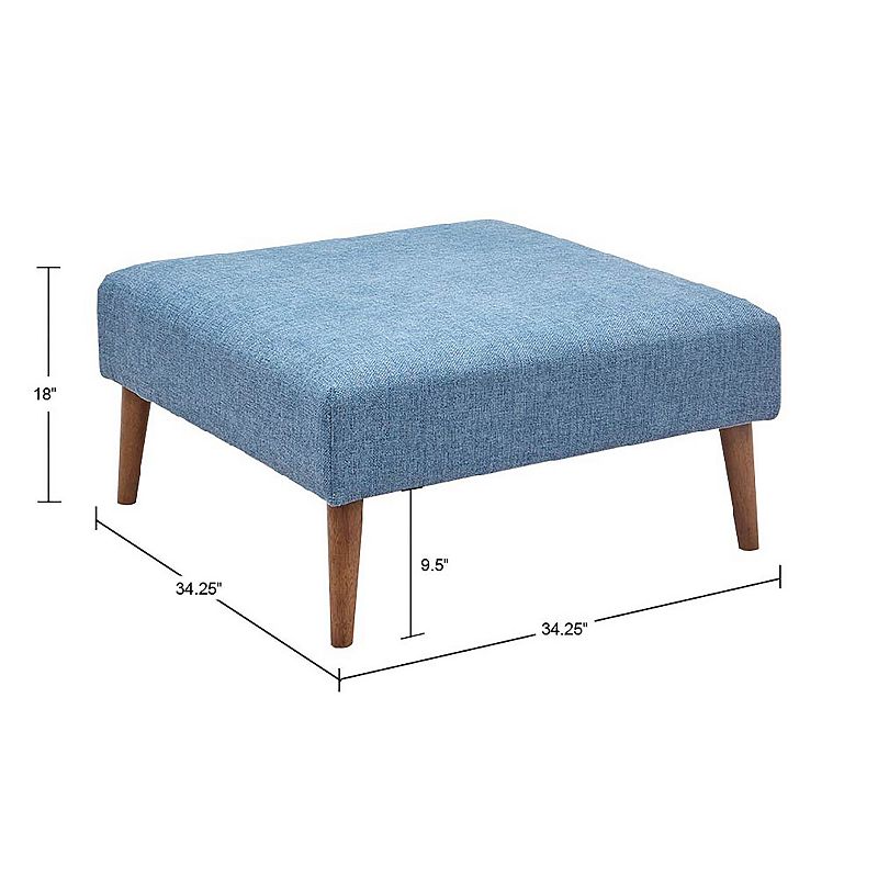 INK+IVY Maise Square Upholstered Ottoman