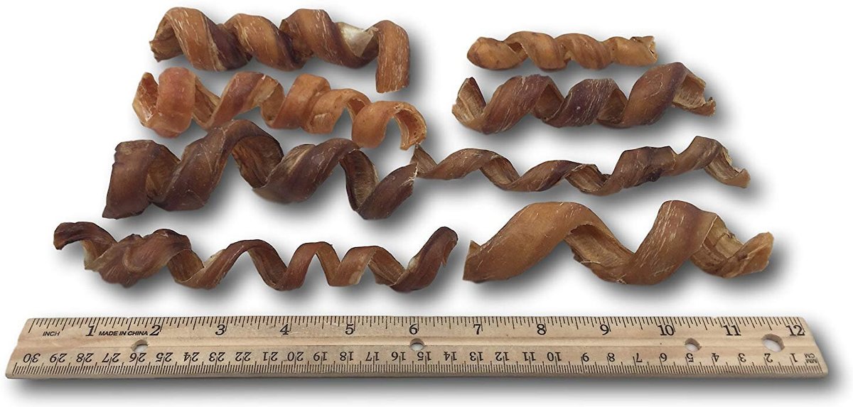 Top Dog Chews Bully Stick Spirals Dog Treats