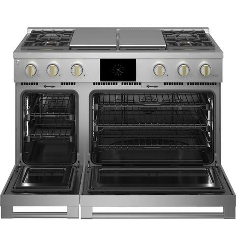 Monogram ZDP484NGTSS 48quot DualFuel Professional Range with 4 Burners