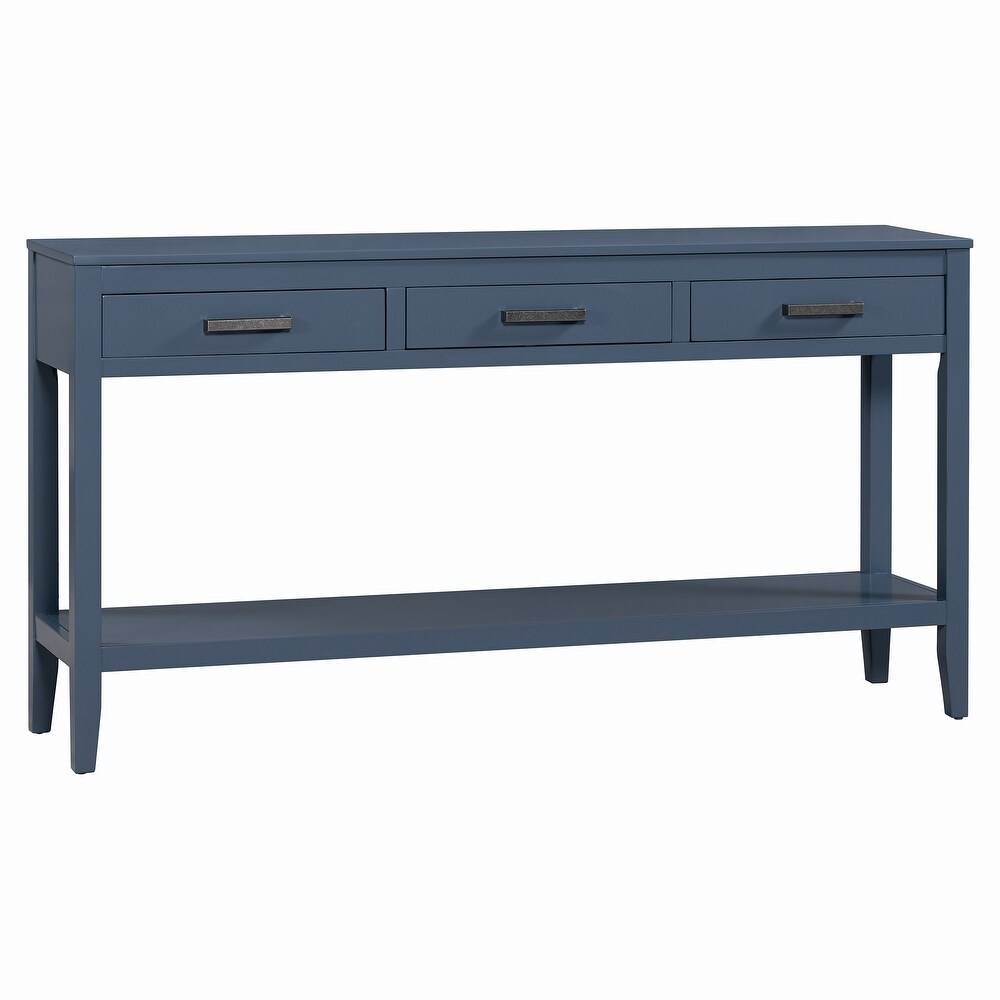 3 Drawer Console Table with 1 Shelf  Entrance Table