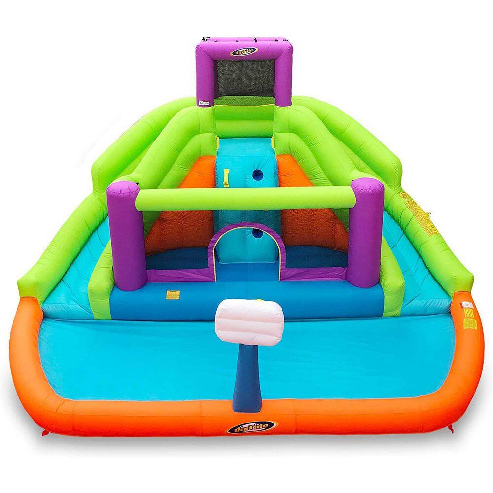 Double Hurricane Outdoor Inflatable Water Slide Bounce House (2-Pack) 2 x MTI-91053-D