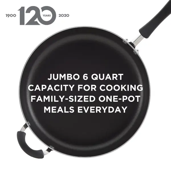 Farberware 6-Quart Cookstart Aluminum DiamondMax Nonstick Jumbo Cooker