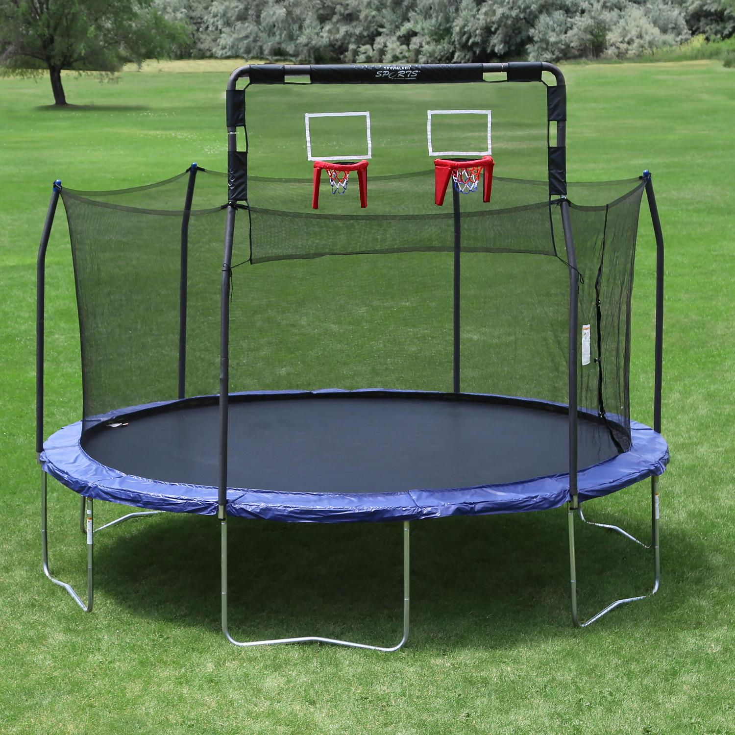 Skywalker Trampolines 12a Trampoline Double Basketball Hoop Accessory