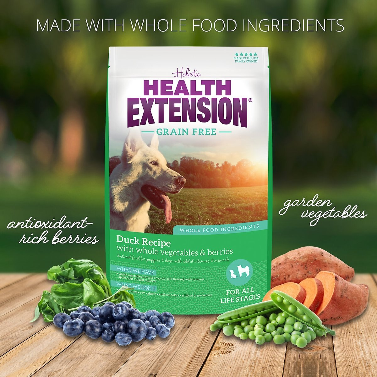 Health Extension Grain-Free Duck Recipe Dry Dog Food