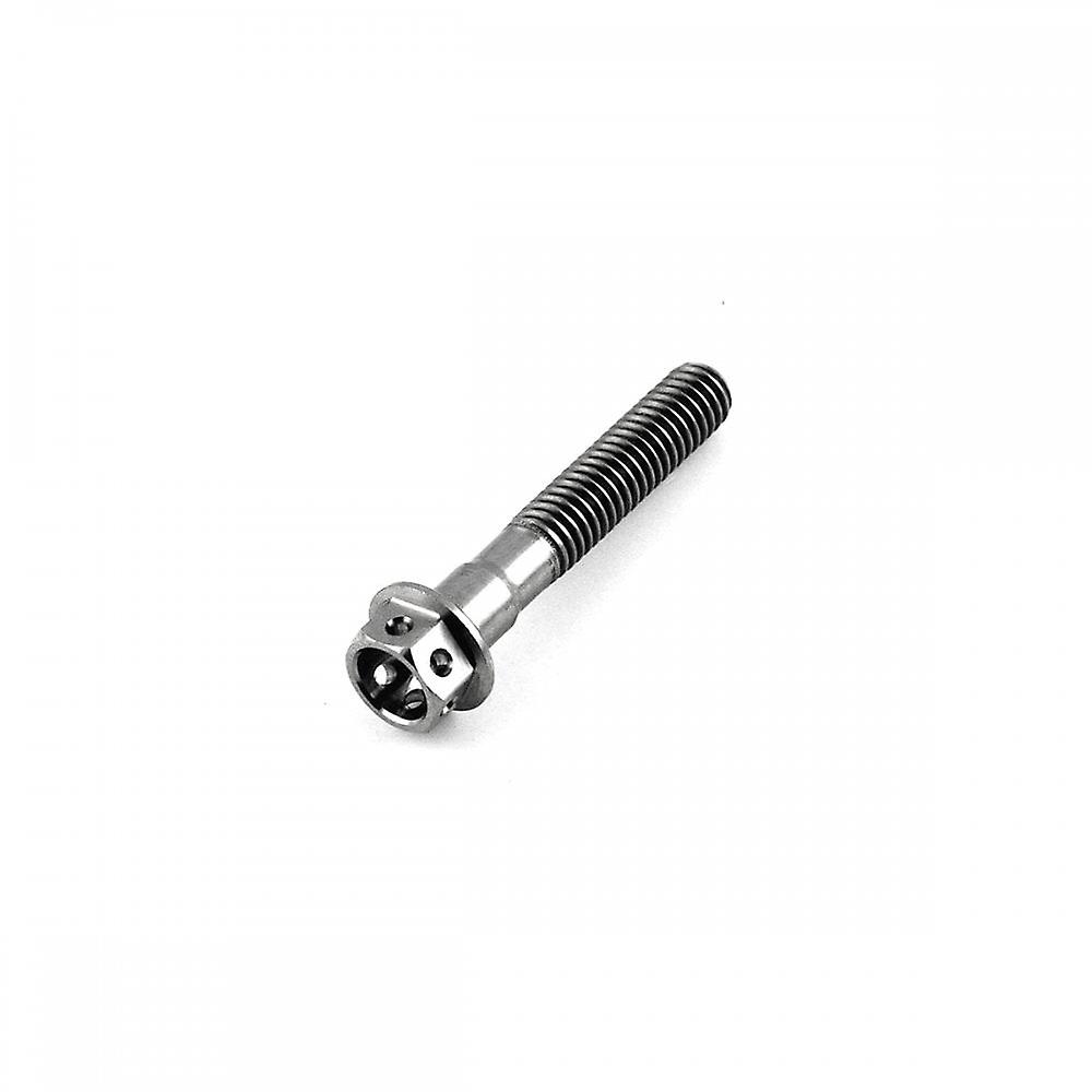 Racebolt Titanium Race Drilled Hex Head Bolt M6 X 1.0mm X 35mm