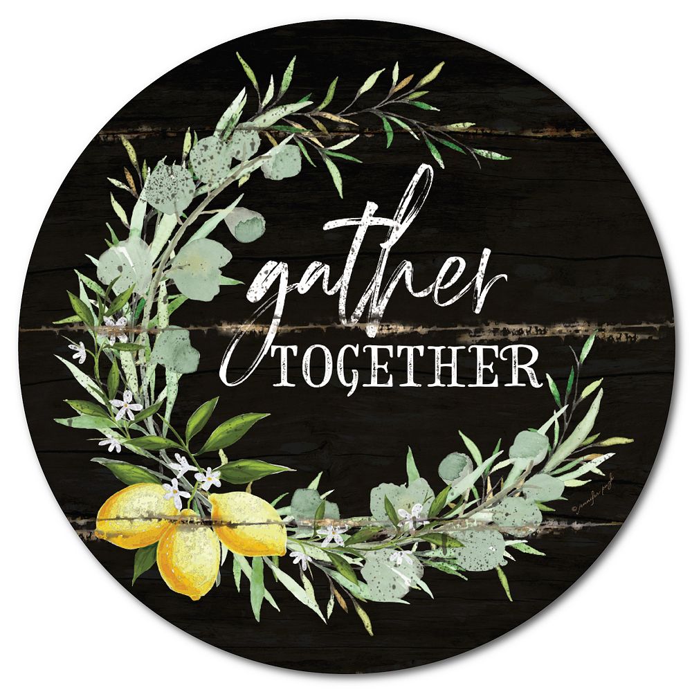 Courtside Market Together Wreath Circular Board Wall Art