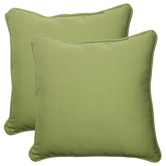 Pillow Perfect Forsyth Kiwi 18.5 Throw Pillow， Set of 2