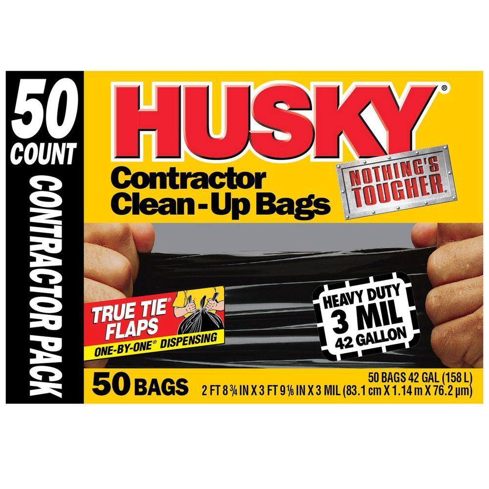 Husky 42 Gal. Contractor Bags (50-Count) HK42WC050B