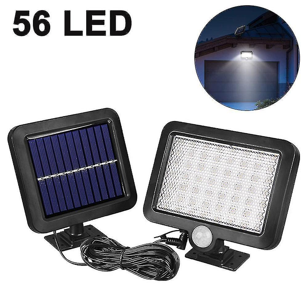 56led Split Solar Induction Wall Light Light Ip65 Waterproof Adjustable Solar Security Flood Lights