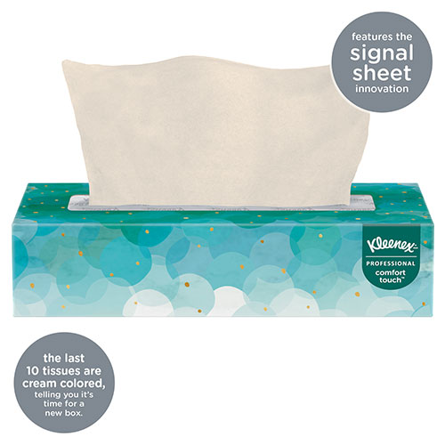 Kimberly-Clark Kleenex Professional Facial Tissue for Business (21400) | Flat Tissue Boxes， 36 Boxes