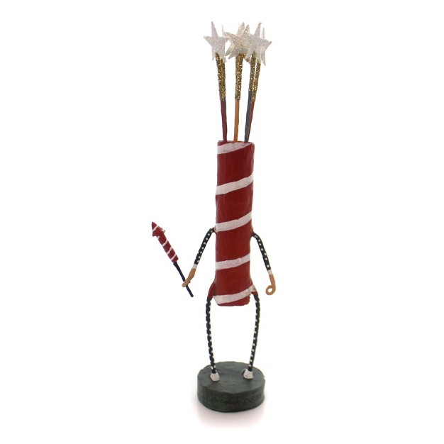 Lori Mitchell Sparky One Figurine 10 0 Inches Patriotic July 4 Firecracker 23791 Resin Red