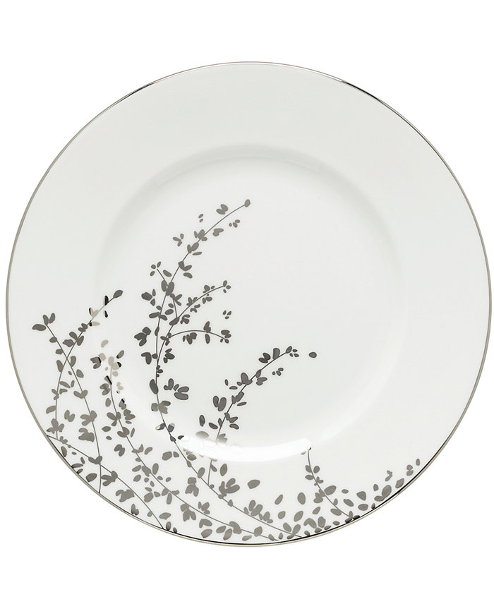 kate spade new york Gardner Street Platinum Dinner Plate