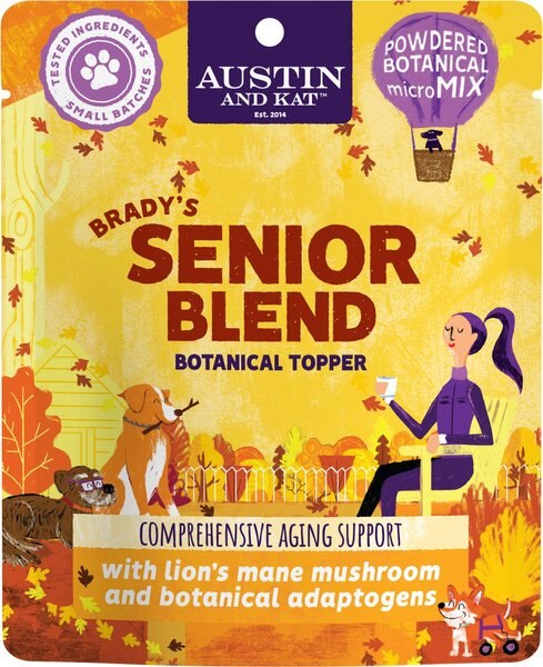 Austin and Kat Brady's Senior Blend Dog and Cat Supplement， 2.90-oz bag