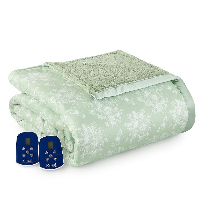 Micro Flannel? to Sherpa Heated Blanket