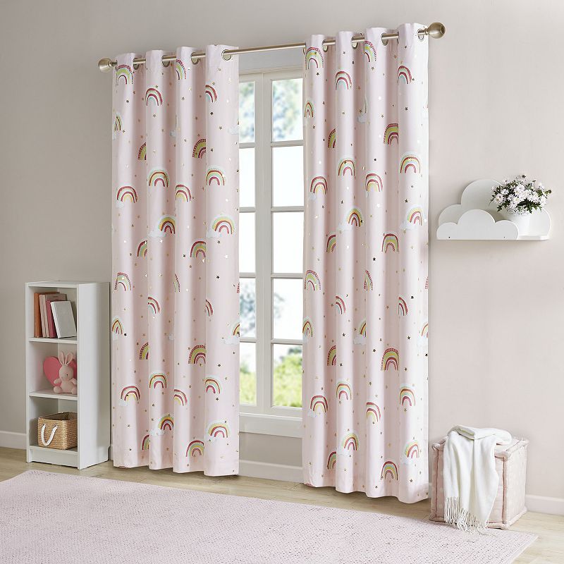 Mi Zone Kids Mia 1-Panel Total Blackout Grommet Window Curtain