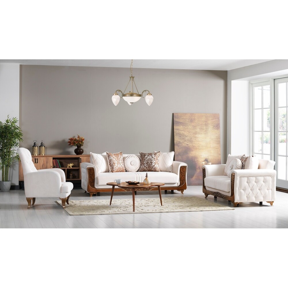 Onyx 3 piece Living Room Sofa  Loveseat and Chair set