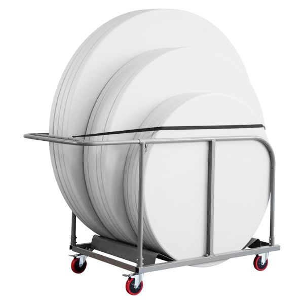 Lorell Round Planet Table Trolley Cart