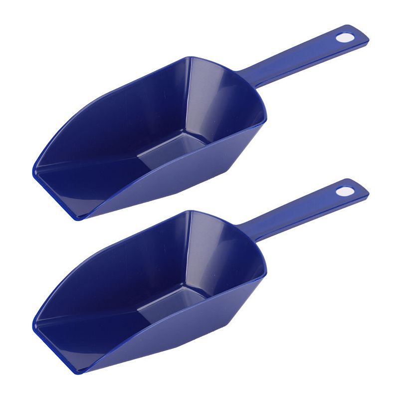 Household Kitchen Plastic Flour Sugar Spice Cereal Rica Ice Shovel Scoop 2 Pcs