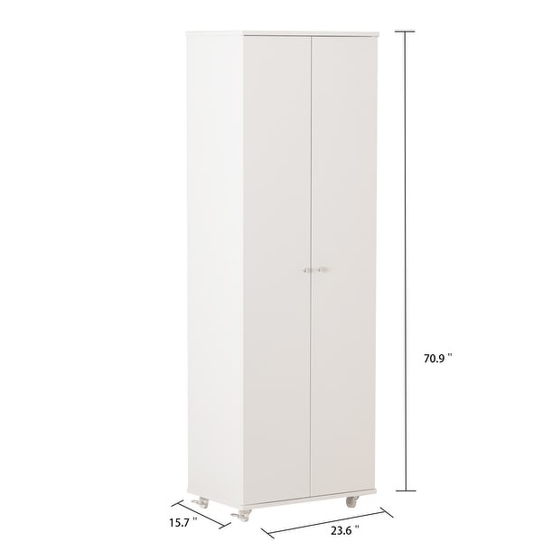 23.6 W 70.9High Shoe Cabinet， 8 Floors， Three Adjustable Boards - - 35444445