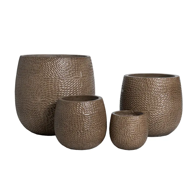 Planters And Flower Pots Price VASE Size 53x50cm FLOOR Pallet Pots Package Style Washed Pot Made in Vietnam