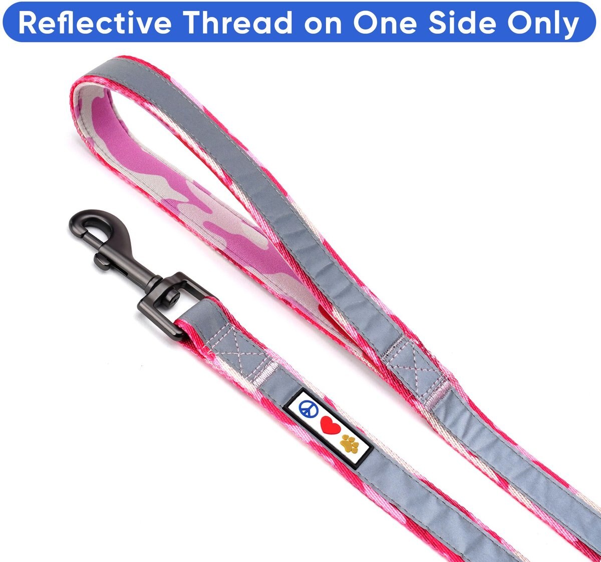 Pawtitas Camouflage Nylon Reflective Padded Dog Leash