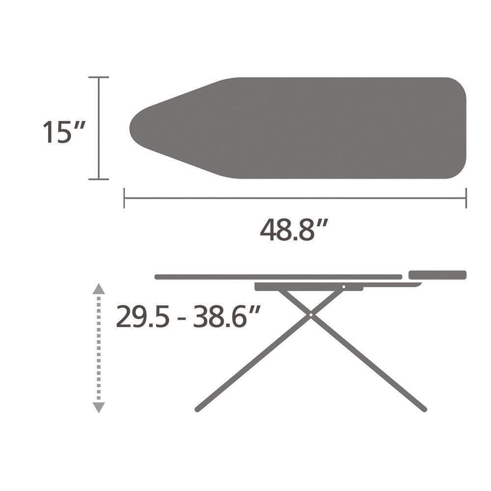 Brabantia SSUH - Denim Black 49 in. x 15 in. Ironing Board B 134449