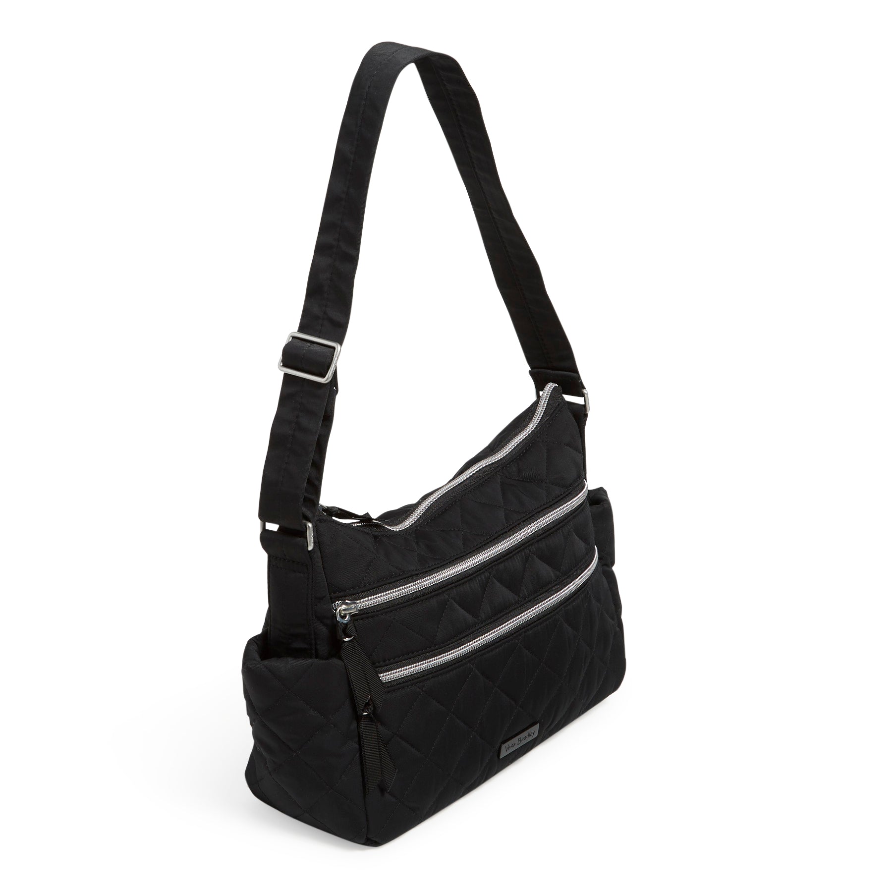 Triple Zip Shoulder Bag