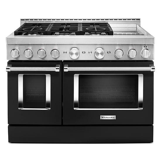 KitchenAid KFGC558JBK 483939 Smart CommercialStyle Gas Range with Gridd